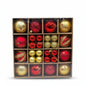 Classic Red & Gold Christmas Ornament Collection - Premium Shatterproof Holiday Ball Ornaments - 1