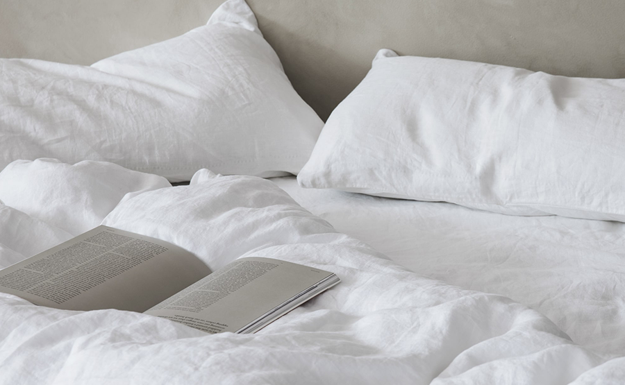 White microfibre pillows styled on a bed for comfortable everyday sleep