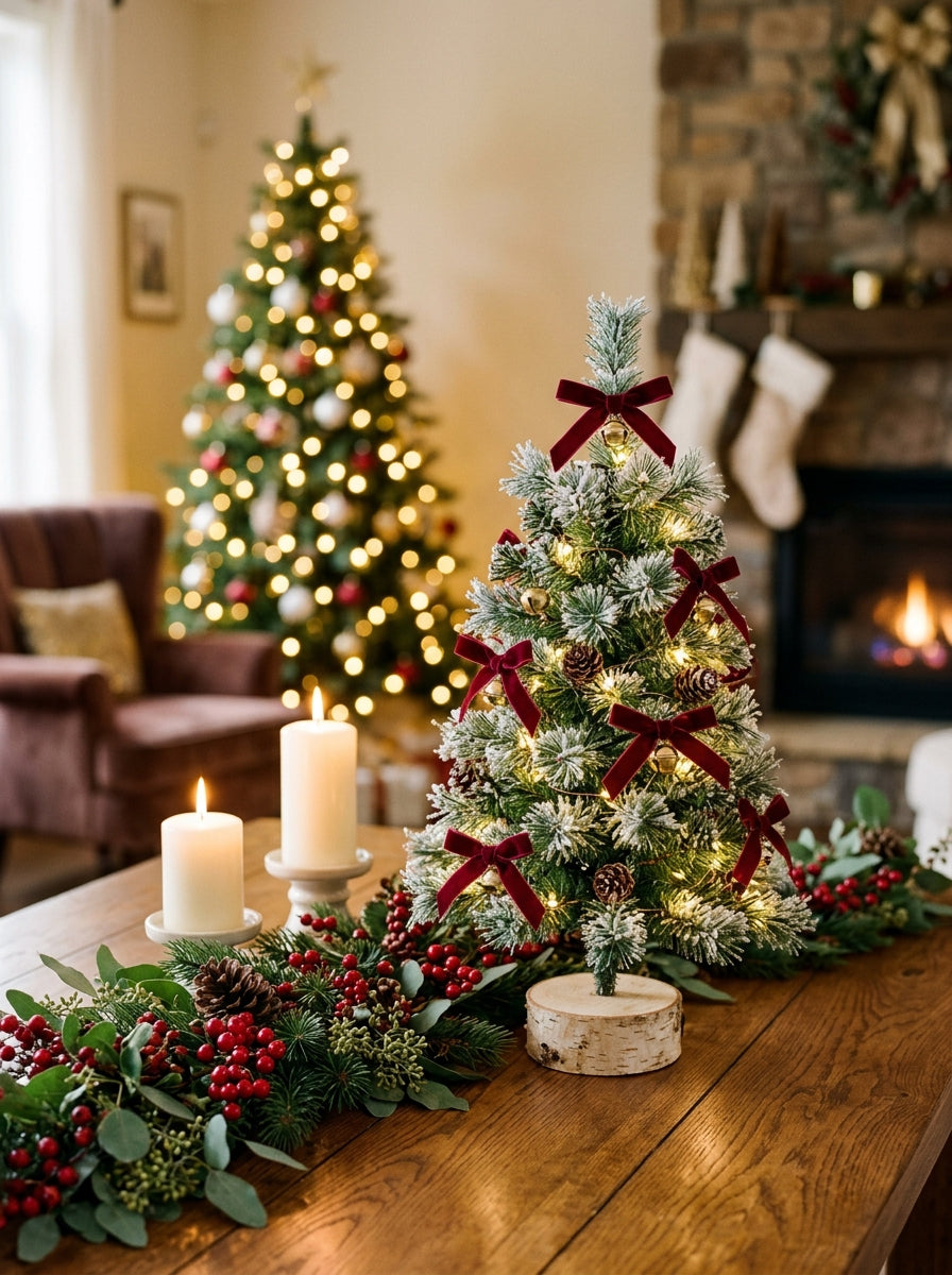 Cool Budget Festive Holiday Home Decor and Tabletop Christmas Centerpieces