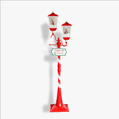 Double lamp post- 200cm (red & white) LED016 - 1