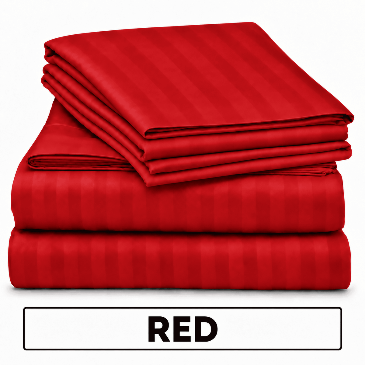 2 Pcs Offer Pack | Premium Egyptian Cotton Striped Bed Sheets | Soft, Stylish and Comfortable - Multi Colours - Free Delivery