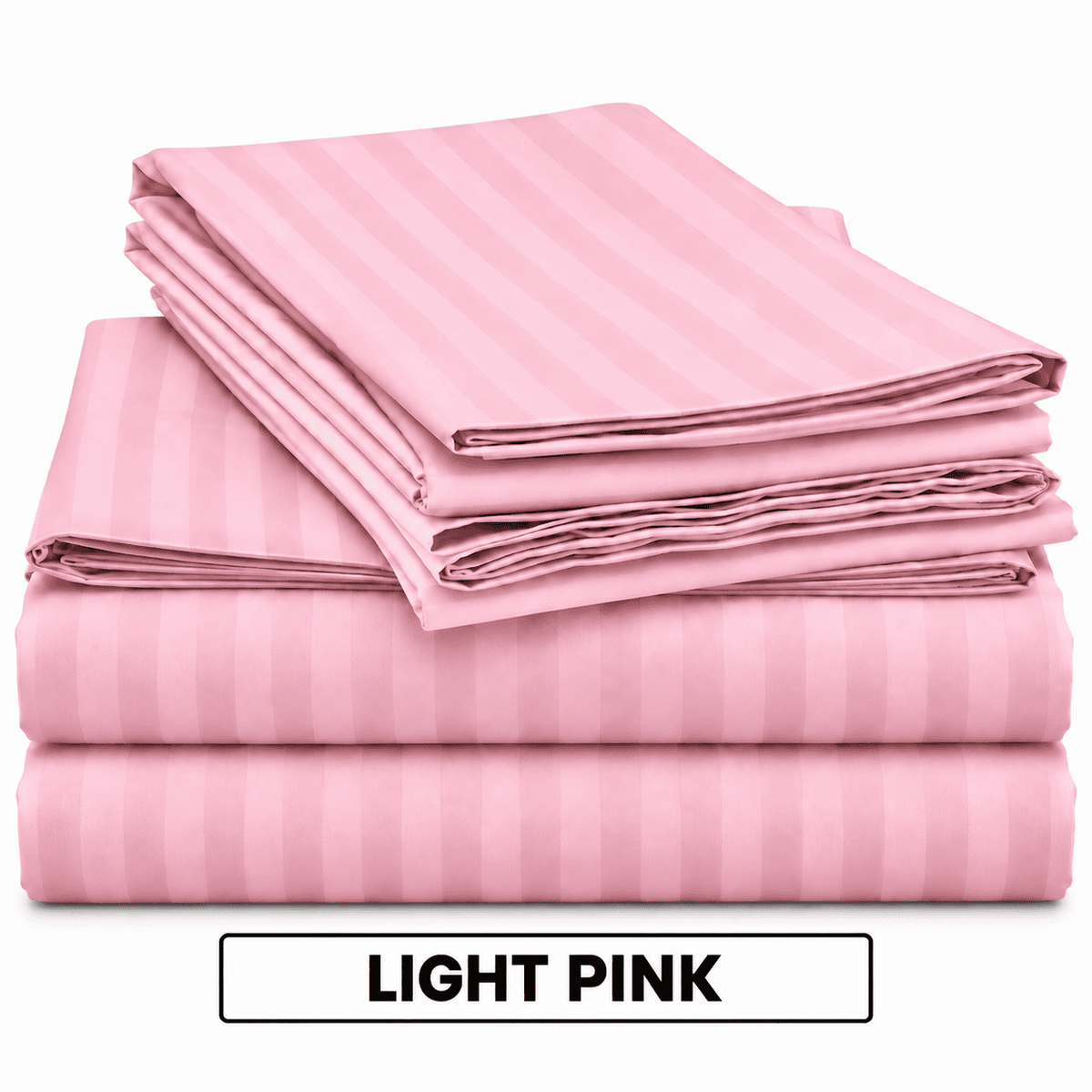 2 Pcs Offer Pack | Premium Egyptian Cotton Striped Bed Sheets | Soft, Stylish and Comfortable - Multi Colours - Free Delivery