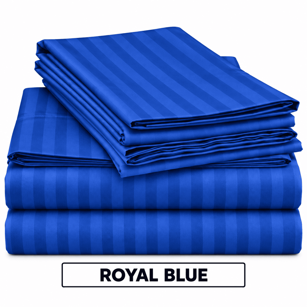 2 Pcs Offer Pack | Premium Egyptian Cotton Striped Bed Sheets | Soft, Stylish and Comfortable - Multi Colours - Free Delivery