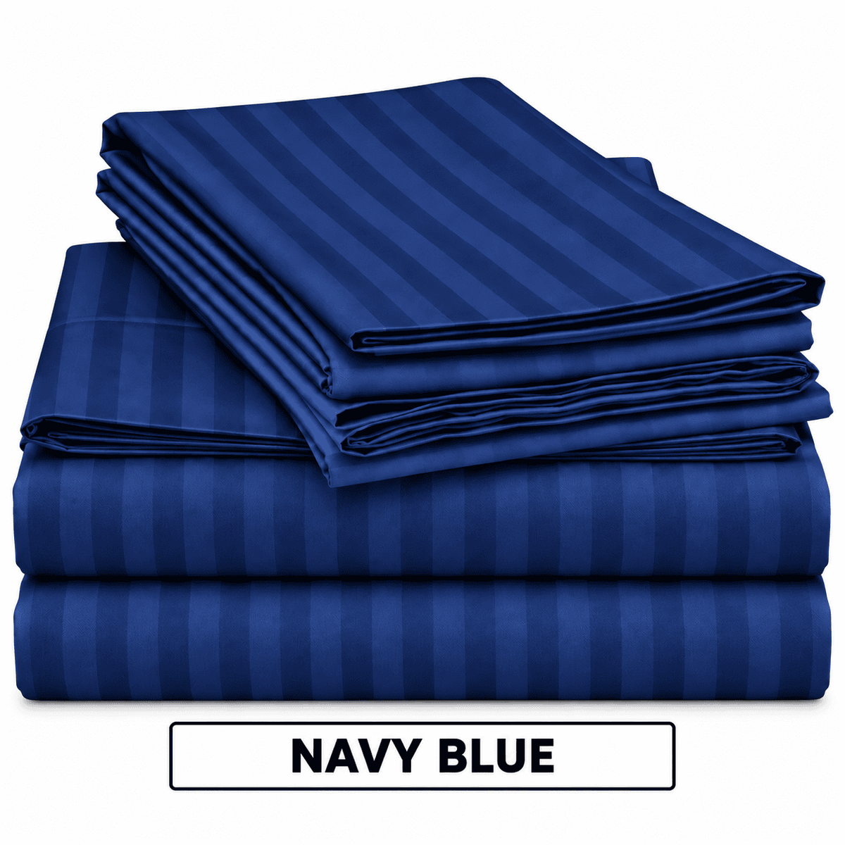 2 Pcs Offer Pack | Premium Egyptian Cotton Striped Bed Sheets | Soft, Stylish and Comfortable - Multi Colours - Free Delivery
