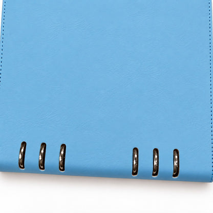 Executive 6-Ring Binder Spine and Stainless Steel Ring Mechanism Detail