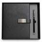 Executive Leather Organizer Journal & Pen Corporate Gift Set in Luxury Presentation Box