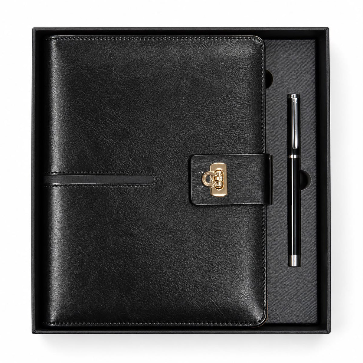 Executive 6-Ring Organizer Journal in Black Presentation Box
