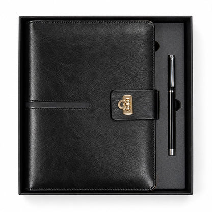 Executive 6-Ring Organizer Journal in Black Presentation Box