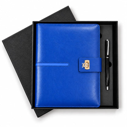 Executive 6-Ring Organizer Journal in Royal Blue Presentation Box