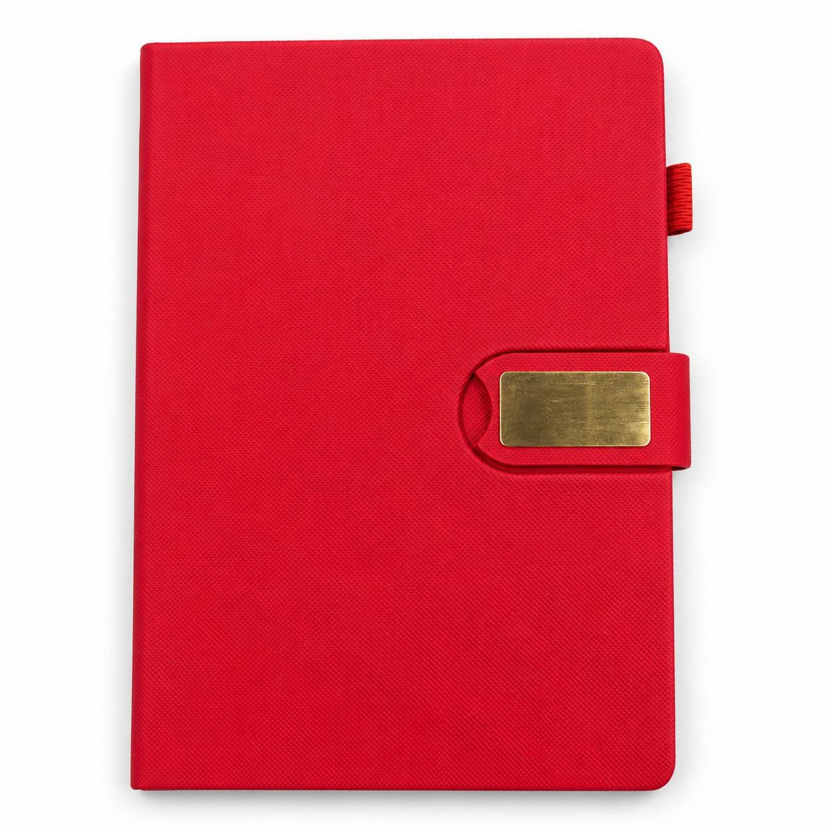 Executive Saffiano Journal Ribbon Bookmark and Bound Spine Detail