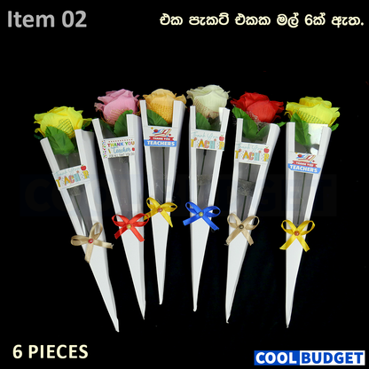 6Pcs Flowers Bouquet