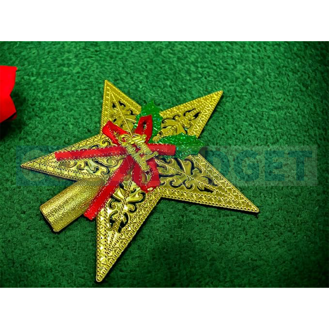 Gold Christmas Tree Top Star – Hanging Christmas Decoration - 2