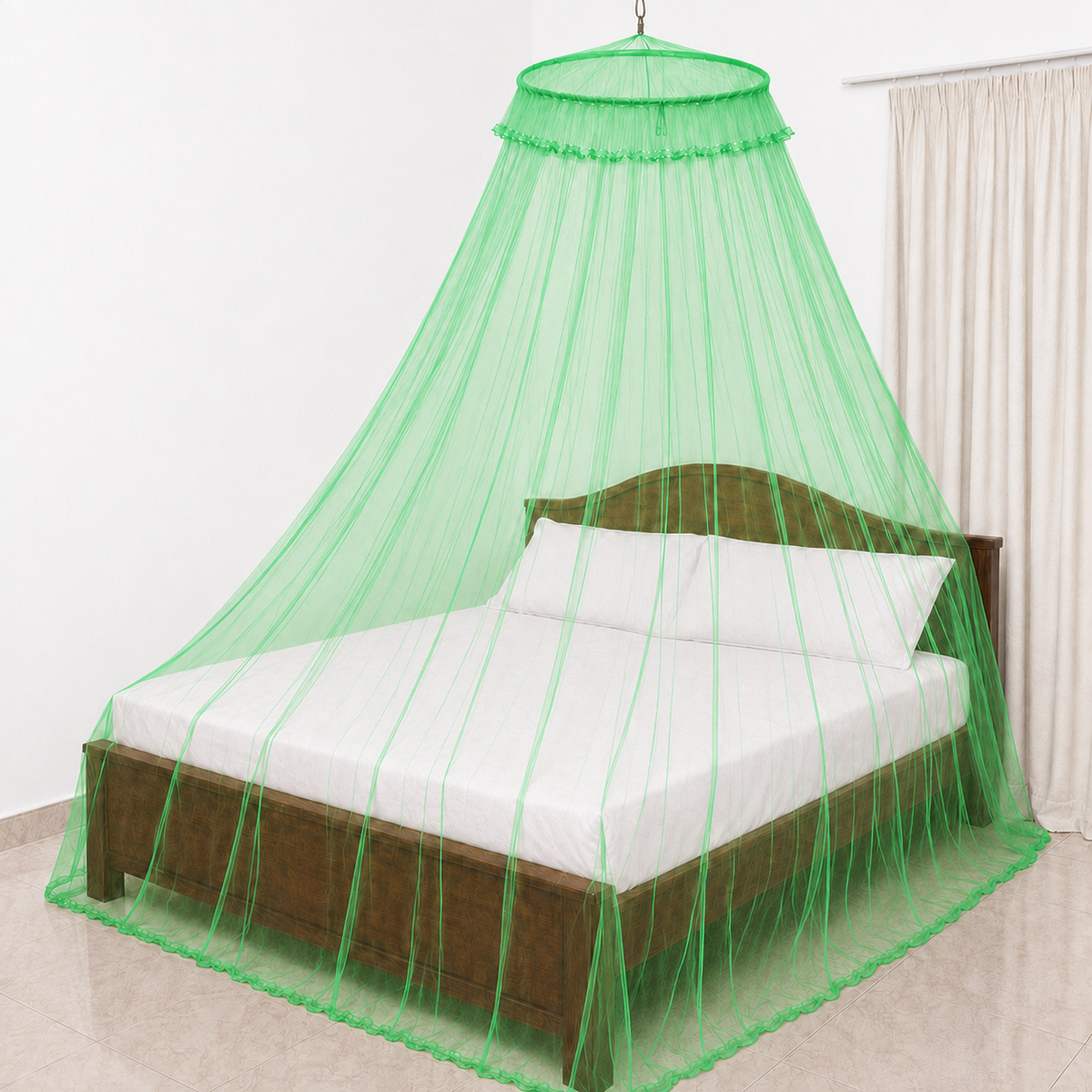 High Quality Classic Mosquito Net - (Canopy Style) Plain Color - 4