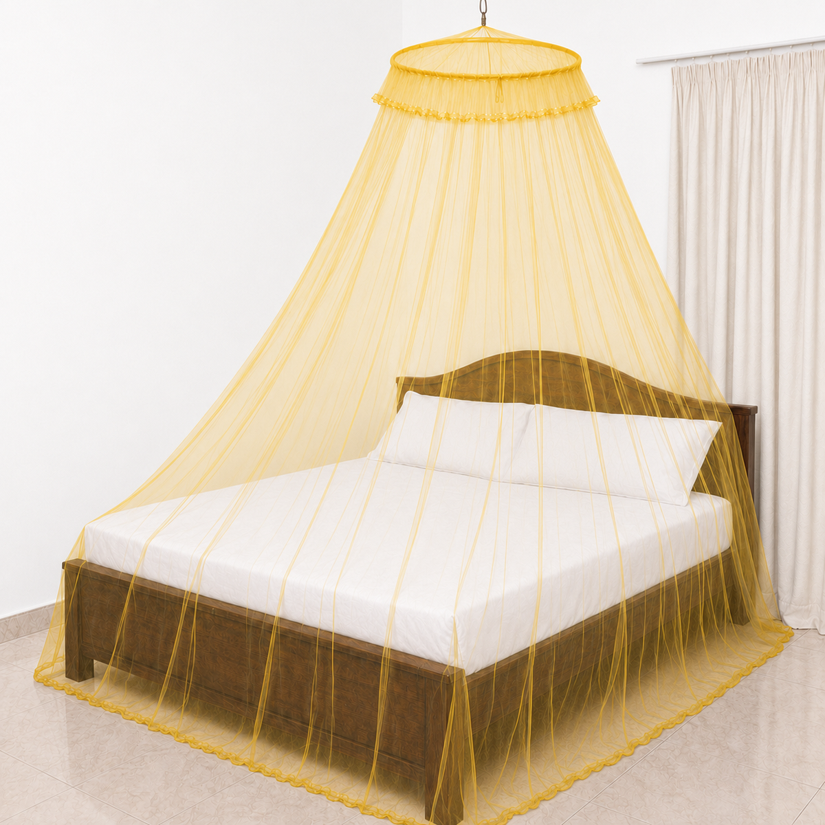 High Quality Classic Mosquito Net - (Canopy Style) Plain Color - 5