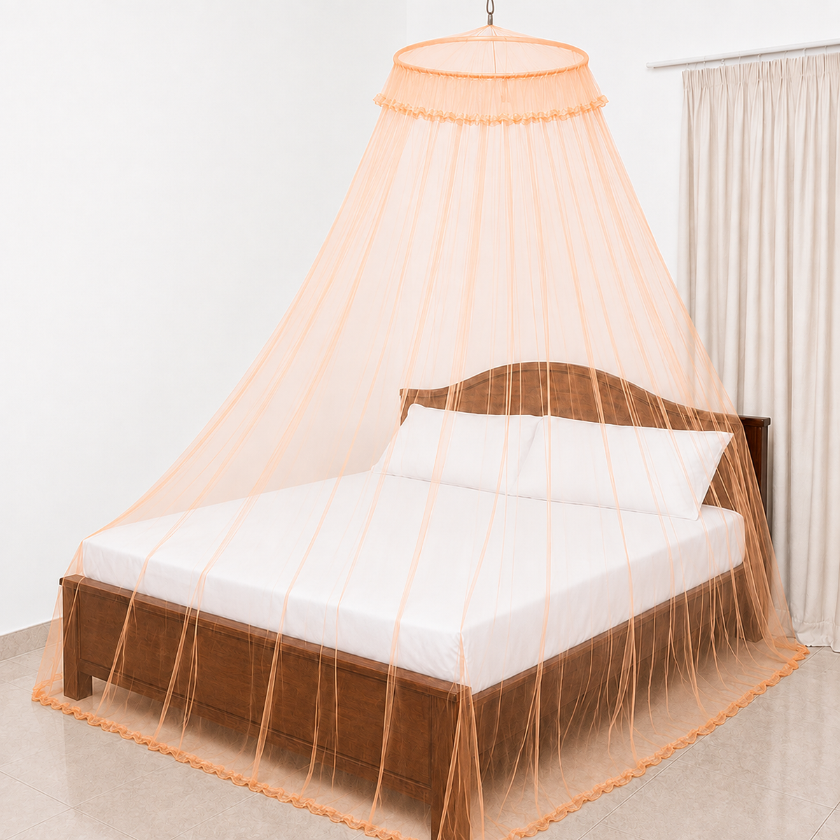 High Quality Classic Mosquito Net - (Canopy Style) Plain Color - 8