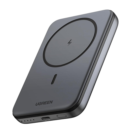 UGREEN 10000mAh Magnetic Battery Pack Power Bank for iPhone, PD 20W Wireless Portable Charger with Magsafe, Skin-Friendly Compatible with iPhone 16/15/14/13/12/ All Series-Black, Includes USB-C Cable