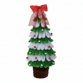 Mini Tabletop Christmas Tree – Small Desk Holiday Decor - 1