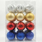 Premium Multi-Color Christmas Ornament Set - White, Gold, Red & Blue Collection - 1