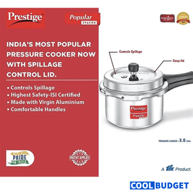 Prestige Svach 3L Aluminium Pressure Cooker – No Spill - 1