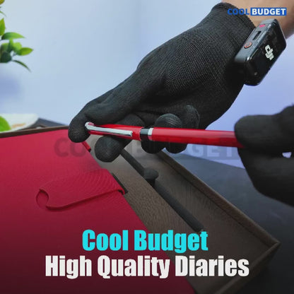 Professional Blue Textured Notebook Pen Gift Set