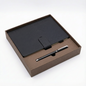 Professional Blue Textured Notebook Pen Gift Set - 3