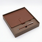 Professional Blue Textured Notebook Pen Gift Set - 4