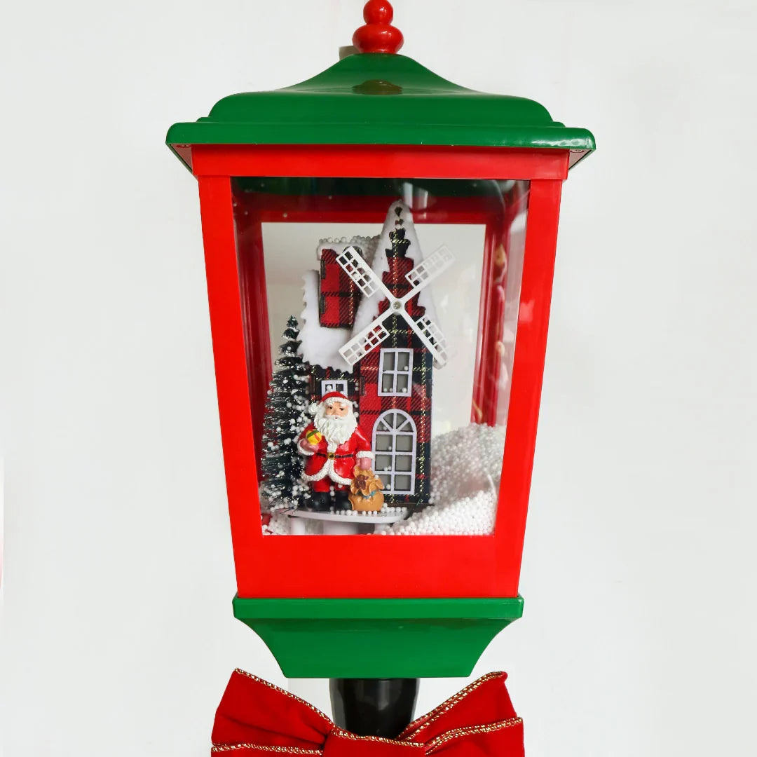 Red and green lamp post - 157cm LED017 - 2