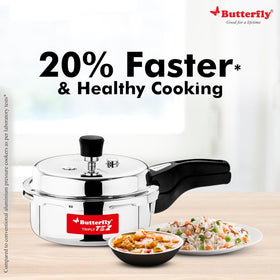 TEZ TRIPLY STAINLESS STEEL PRESSURE COOKER. OLC, 2 LITER - 1