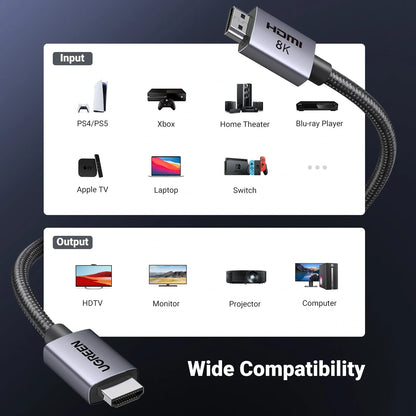 UGREEN 3 Meter 8K HDMI to HDMI Cable – HD171 - 25911 - 5