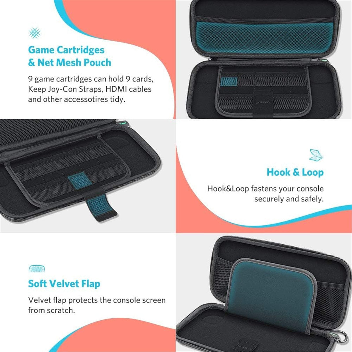 UGREEN Game Console Portable Case for Nintendo Switch – LP174 – 50974 - 50974 - 4
