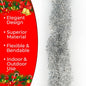 Vibrant Silver Tinsel Garland for Christmas Decor – 1 pcs - 1
