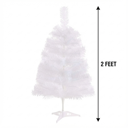 White Christmas Tree 2ft Plastic stand - 2